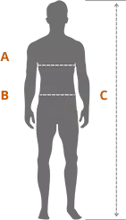 Шкала размеров и ростов мужчин (одежда специальная)