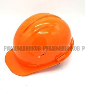 Каска строительная ПРОФИ (оранжевая) фото