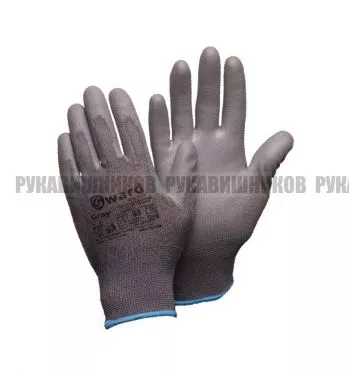 Перчатки нейлоновые с полиуретановым покрытием фото